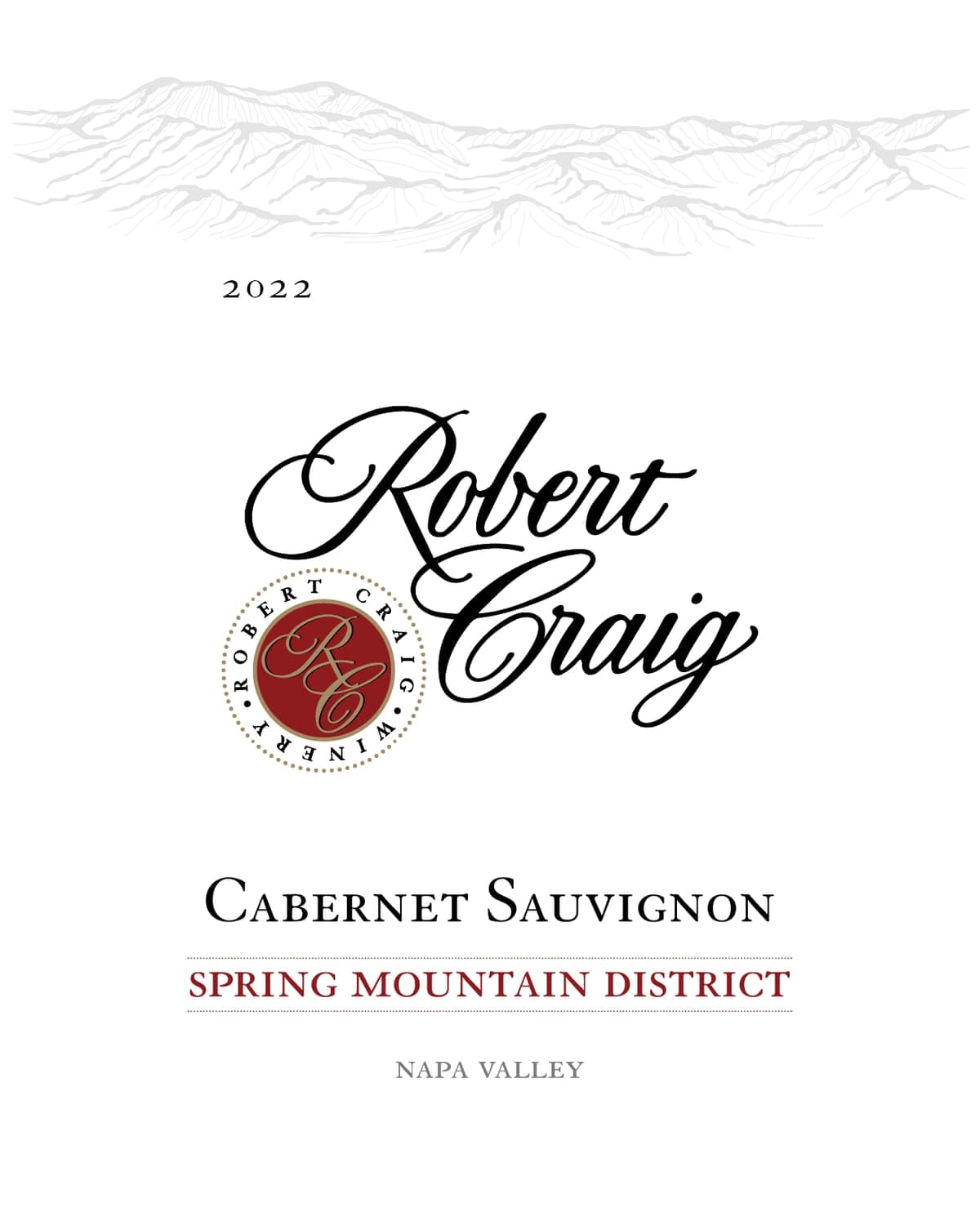 Robert Craig Spring Mountain Cabernet Sauvignon Red 2022 | 750ml