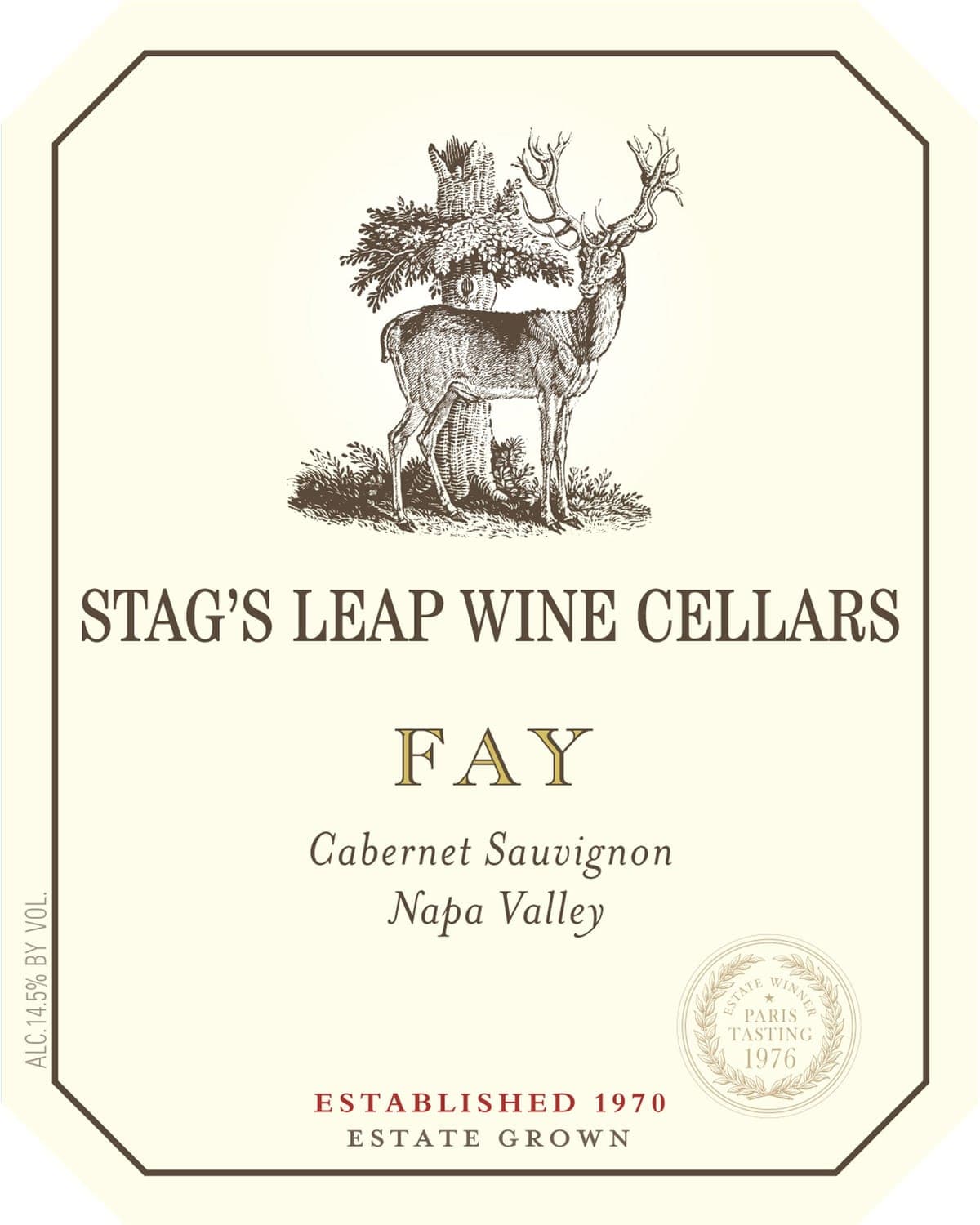 Stag's Leap Wine Cellars Fay Vineyard Cabernet Sauvignon 2021 Front Label