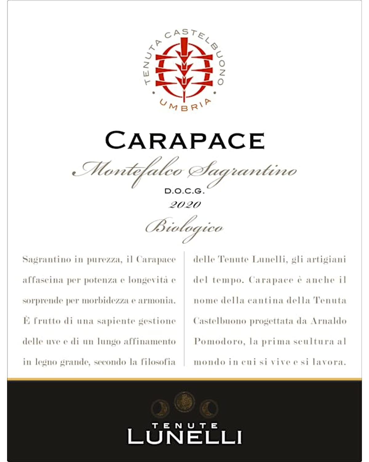 Tenuta Lunelli Carapace Montefalco Sagrantino Red 2020 | 750ml