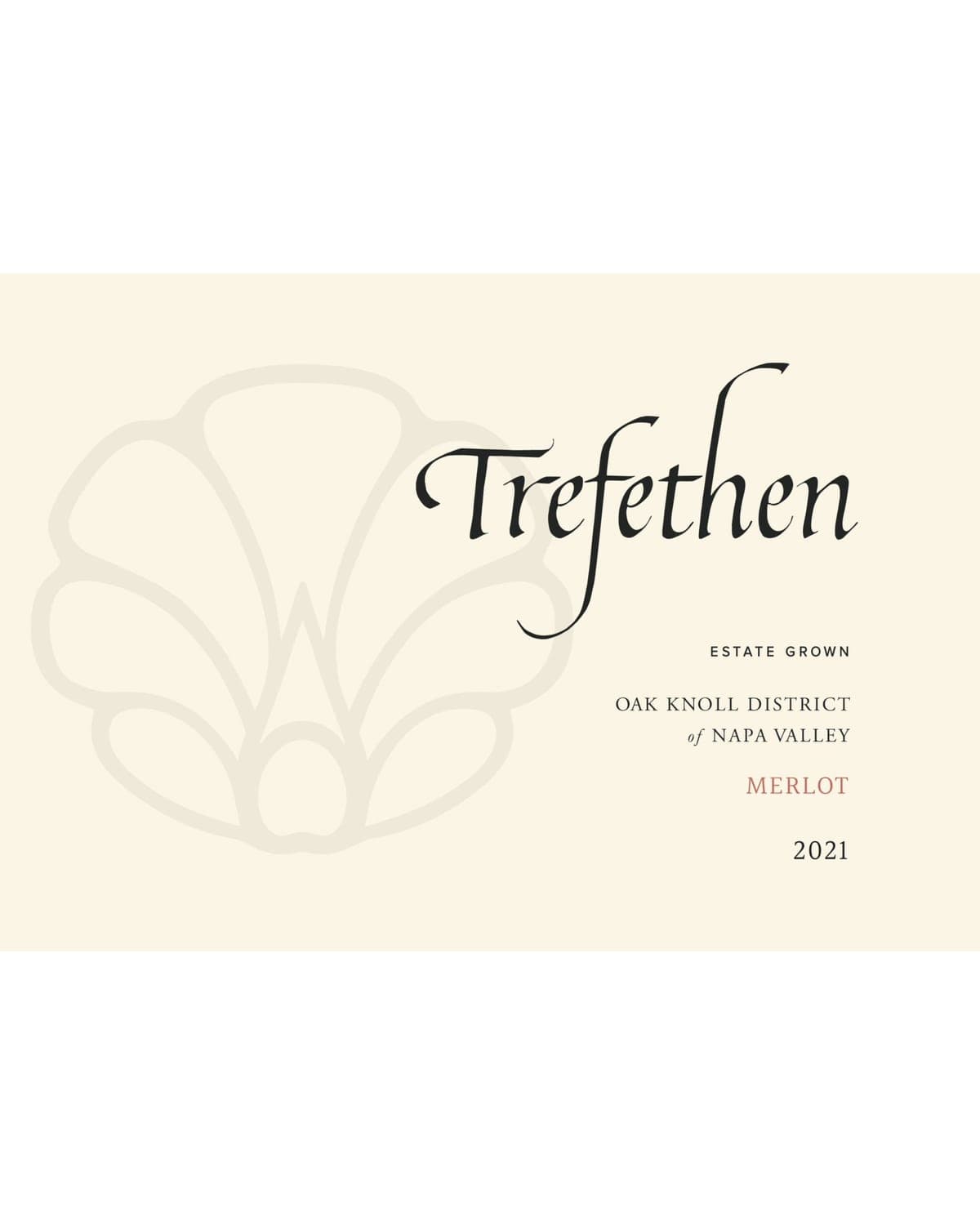 Trefethen Merlot 2021 Front Label