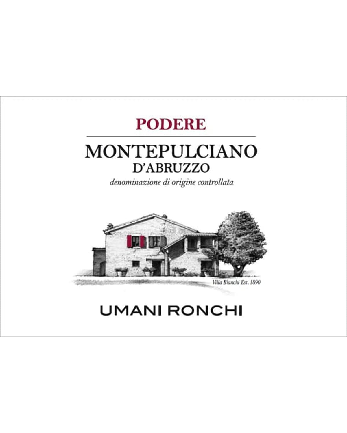 Umani Ronchi Podere Montepulciano d'Abruzzo Red 2024 | 750ml