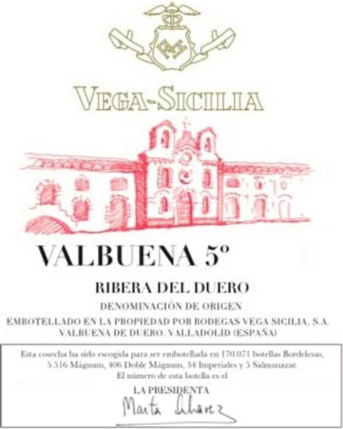 Vega Sicilia Valbuena 5° Ribera del Duero Red 2020 | 750ml