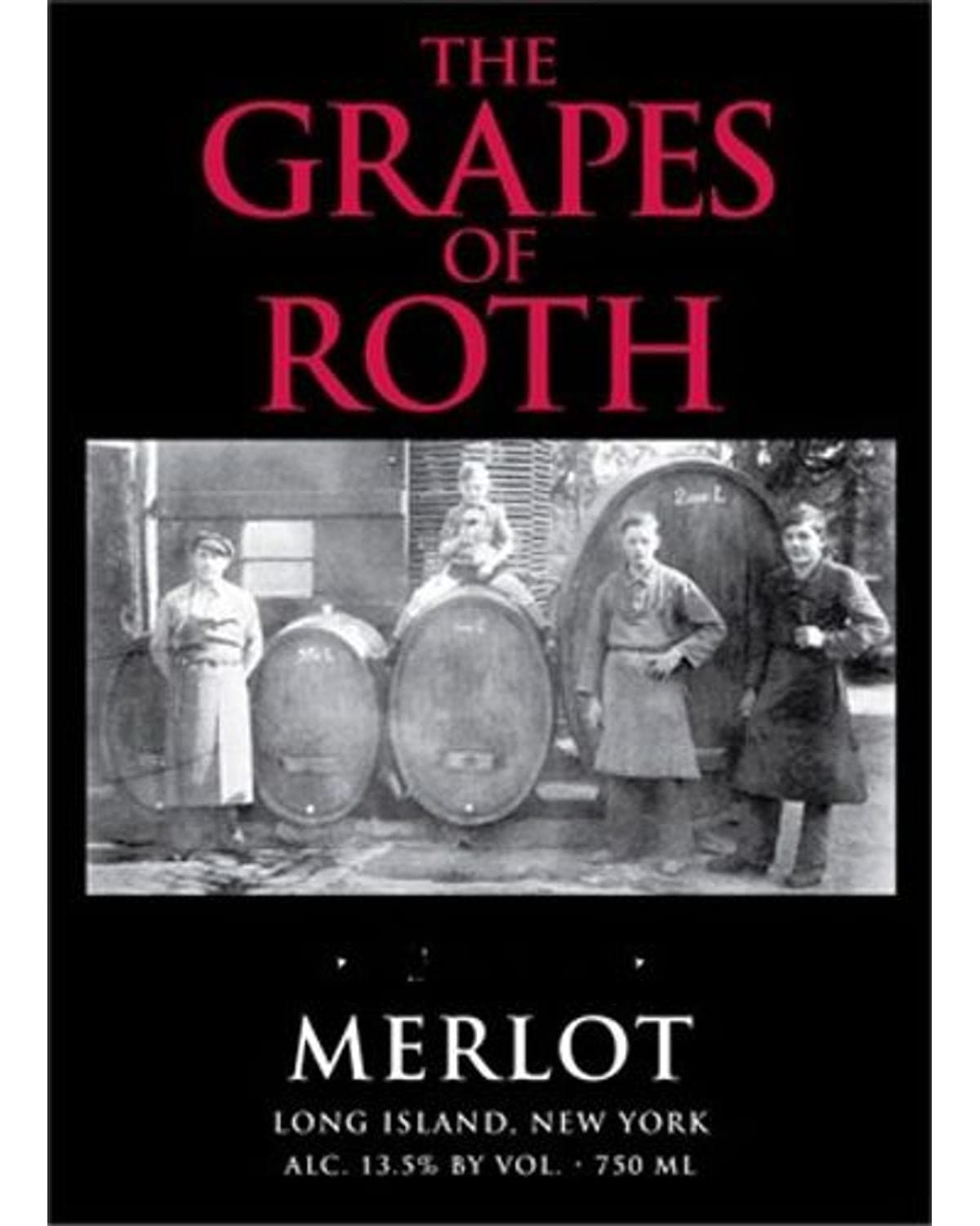Wolffer Estate The Grapes of Roth Merlot 2011 Front Label